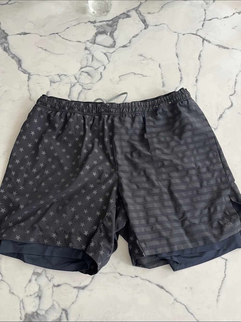 Men's Athletic Swim Shorts - Charcoal Gray